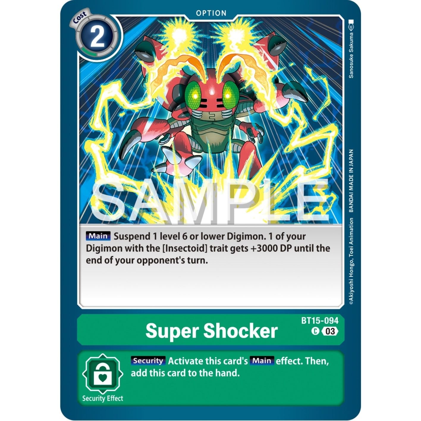 Image for Super Shocker (BT15-094 C) (BT15) - Digimon Card Game