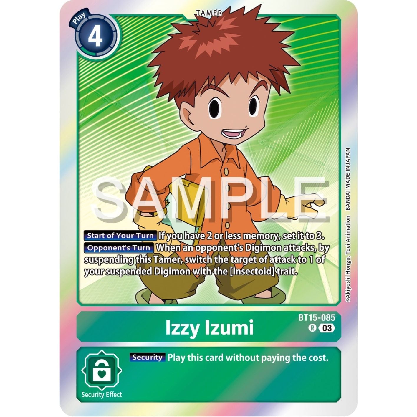 Image for Izzy Izumi (BT15-085 R) (BT15) - Digimon Card Game