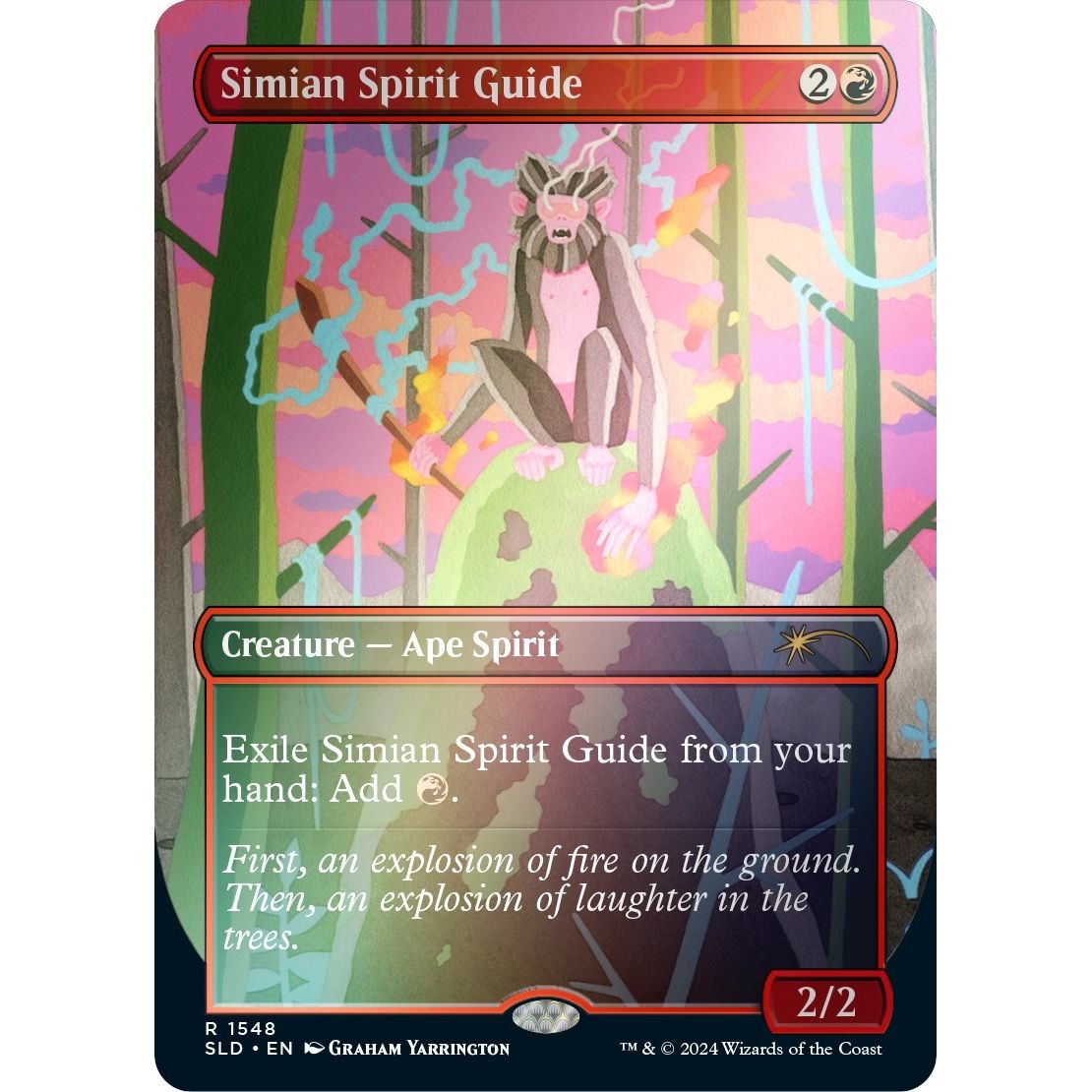 Image for Simian Spirit Guide (Rainbow Foil) (1548) (SLD) - Magic: The Gathering