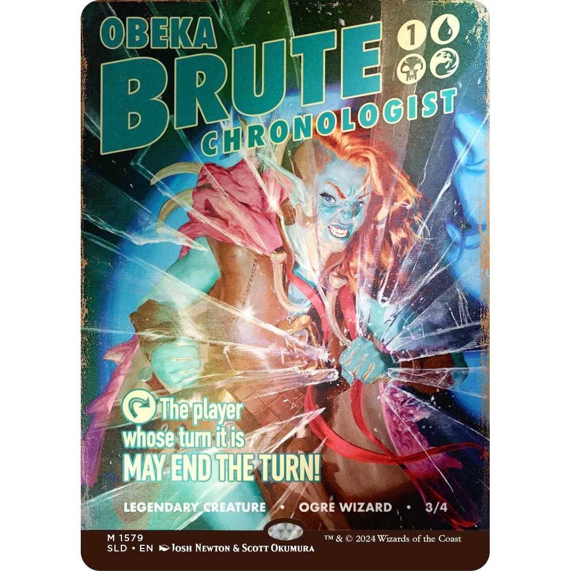 Image for Obeka, Brute Chronologist (Rainbow Foil) (1579) (SLD) - Magic: The Gathering