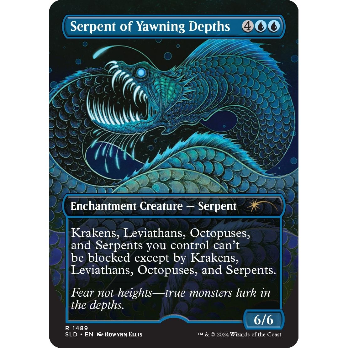 Image for Serpent of Yawning Depths (1489) (SLD) - Magic: The Gathering