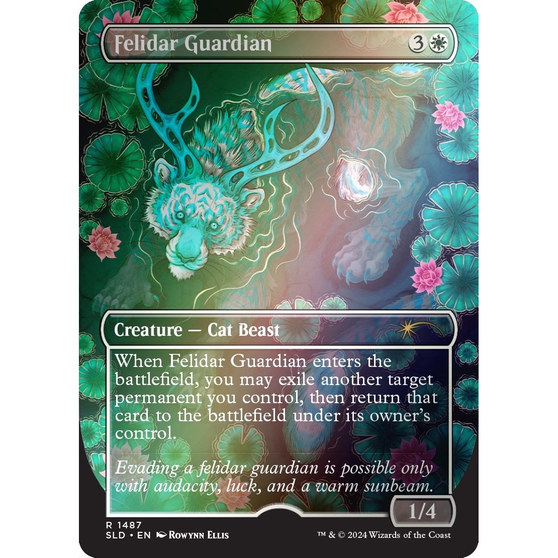 Image for Felidar Guardian (Rainbow Foil) (1487) (SLD) - Magic: The Gathering