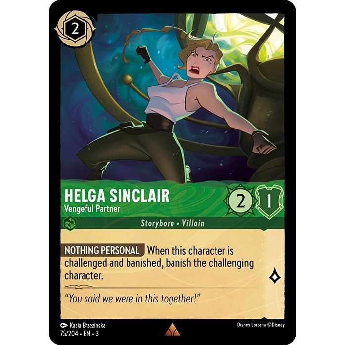 Image for Helga Sinclair - Vengeful Partner (75/204) (3) - Disney Lorcana