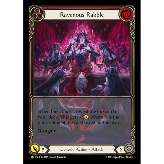 Image for Ravenous Rabble (Red) - FAB190 (FAB190) (PR) - Flesh and Blood TCG
