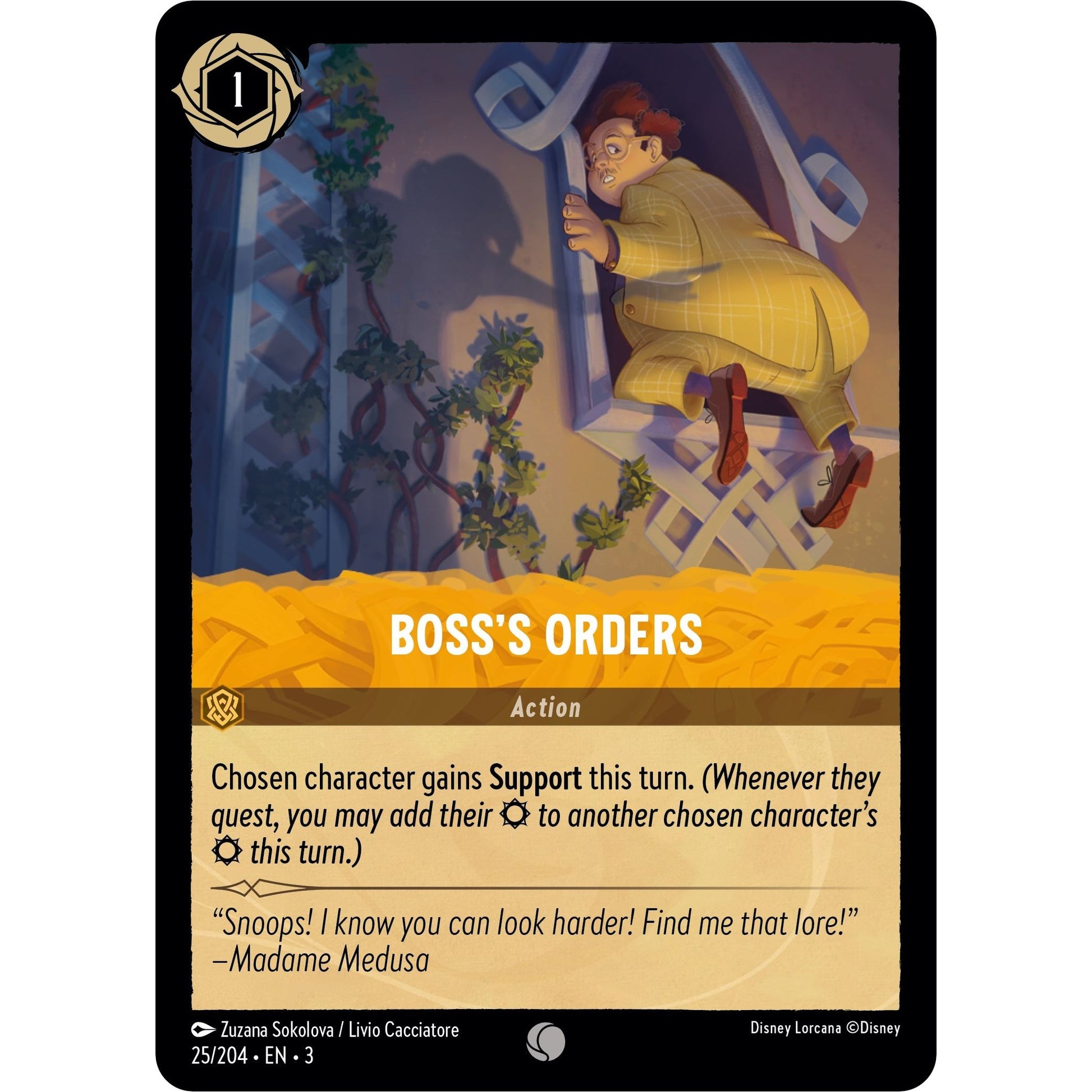 Image for Boss's Orders (25/204) (3) - Disney Lorcana