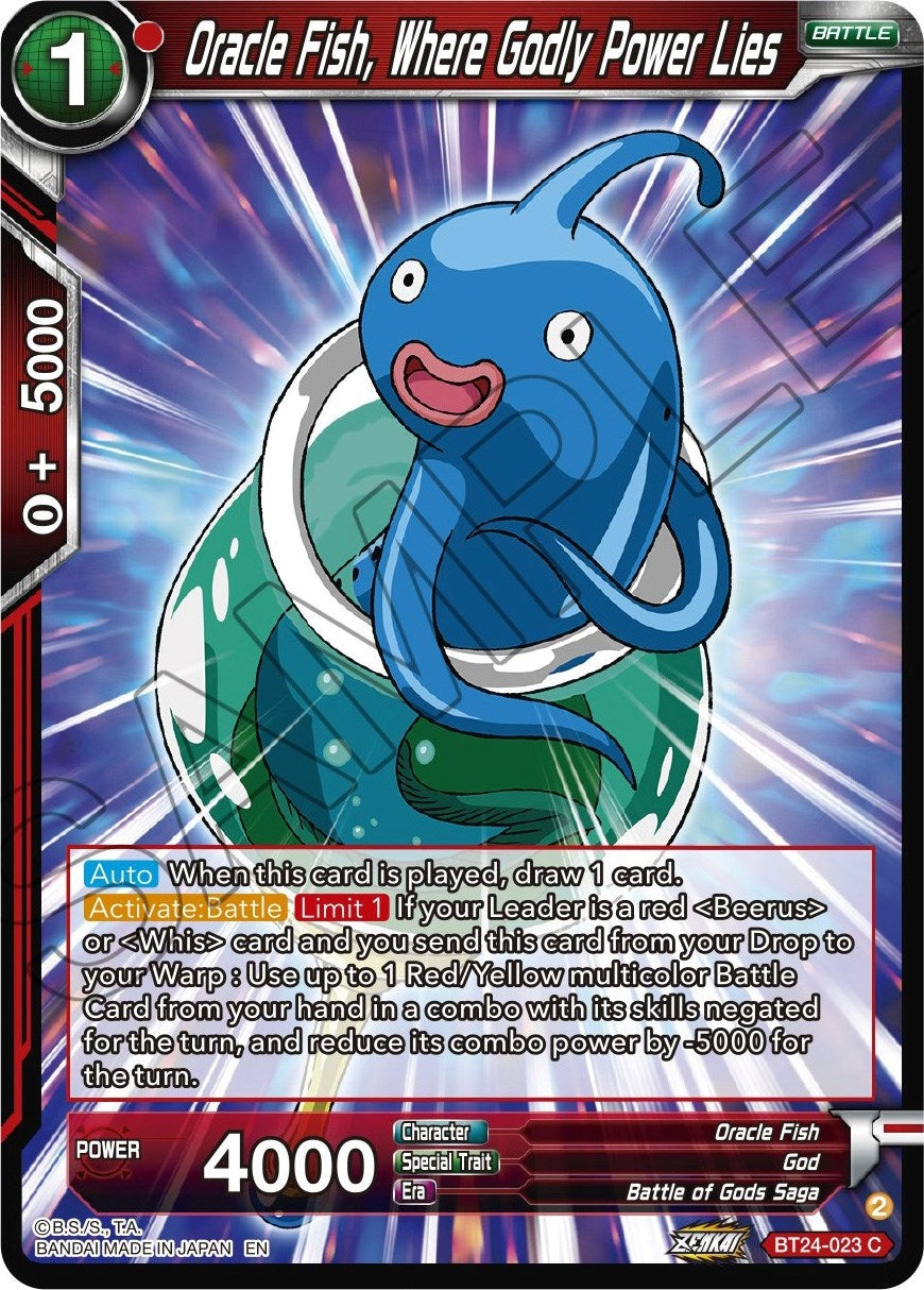 Image for Oracle Fish, Where Godly Power Lies (BT24-023) (BT24) - Dragon Ball Super: Masters