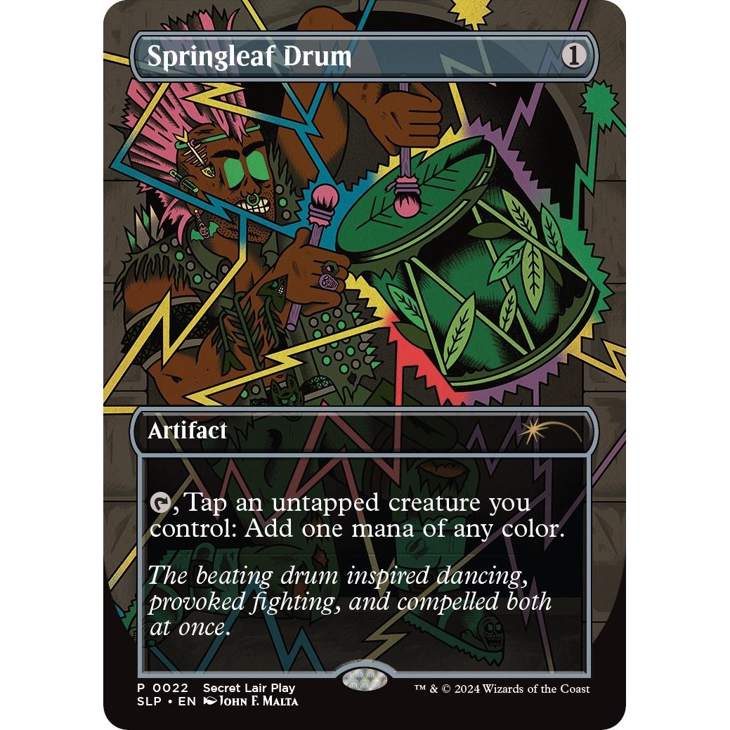 Image for Springleaf Drum (22) (SLP) - Magic: The Gathering