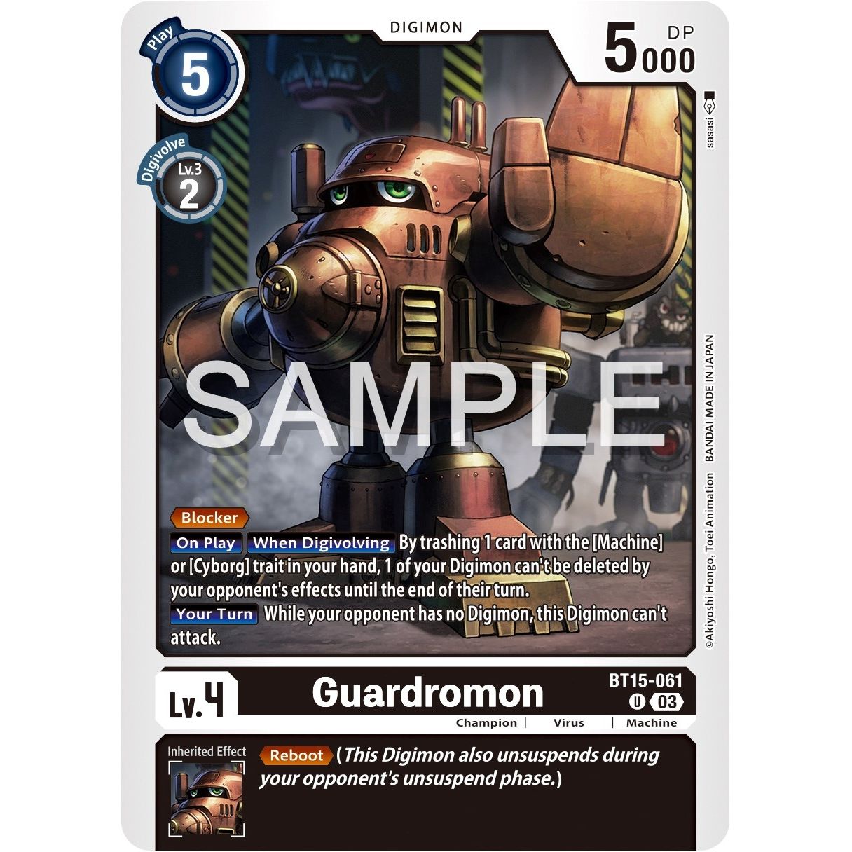 Image for Guardromon (BT15-061 U) (BT15) - Digimon Card Game
