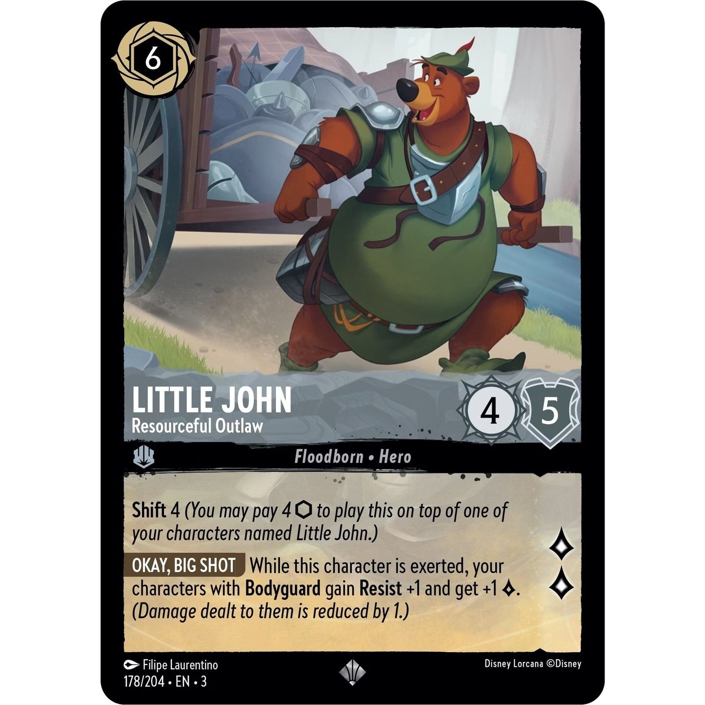 Image for Little John - Resourceful Outlaw (178/204) (3) - Disney Lorcana