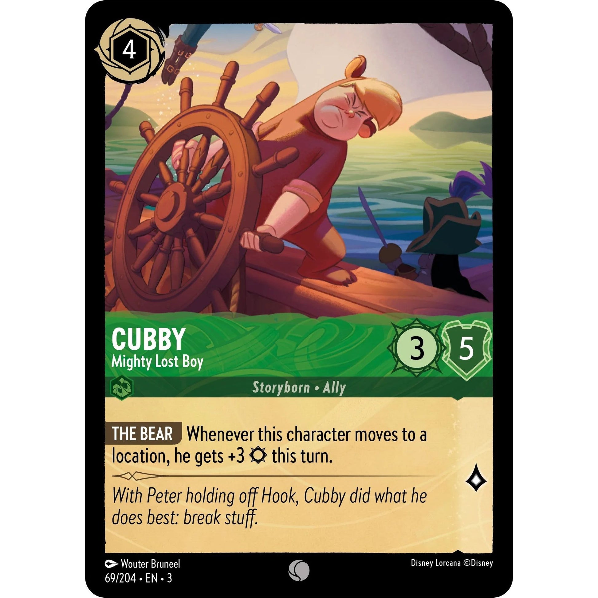 Image for Cubby - Mighty Lost Boy (69/204) (3) - Disney Lorcana