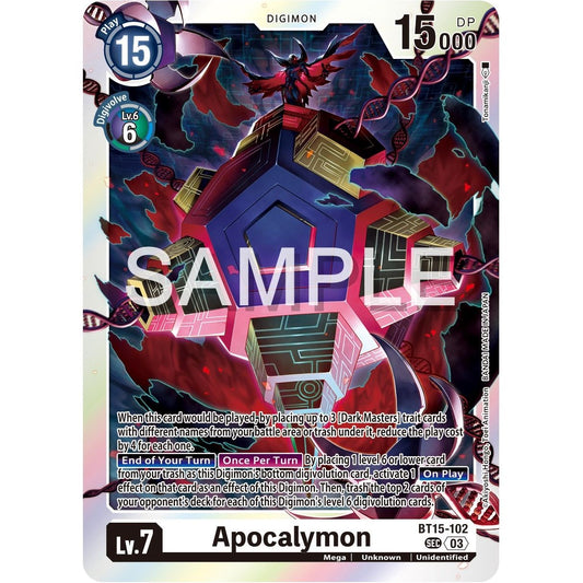 Image for Apocalymon (BT15-102 SEC) (BT15) - Digimon Card Game