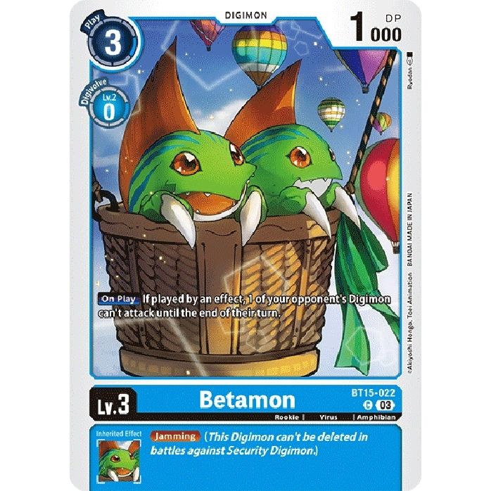 Image for Betamon (BT15-022 C) (BT15) - Digimon Card Game