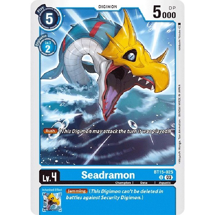 Image for Seadramon (BT15-025 U) (BT15) - Digimon Card Game