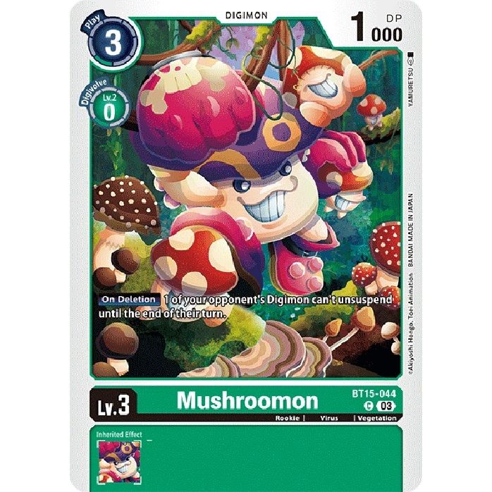 Image for Mushroomon (BT15-044 C) (BT15) - Digimon Card Game