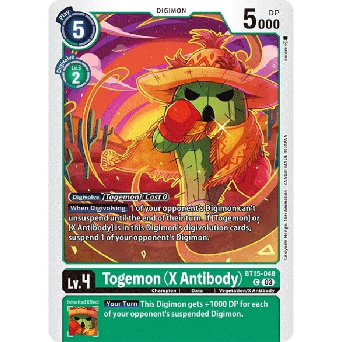 Image for Togemon (X Antibody) (BT15-048 C) (BT15) - Digimon Card Game
