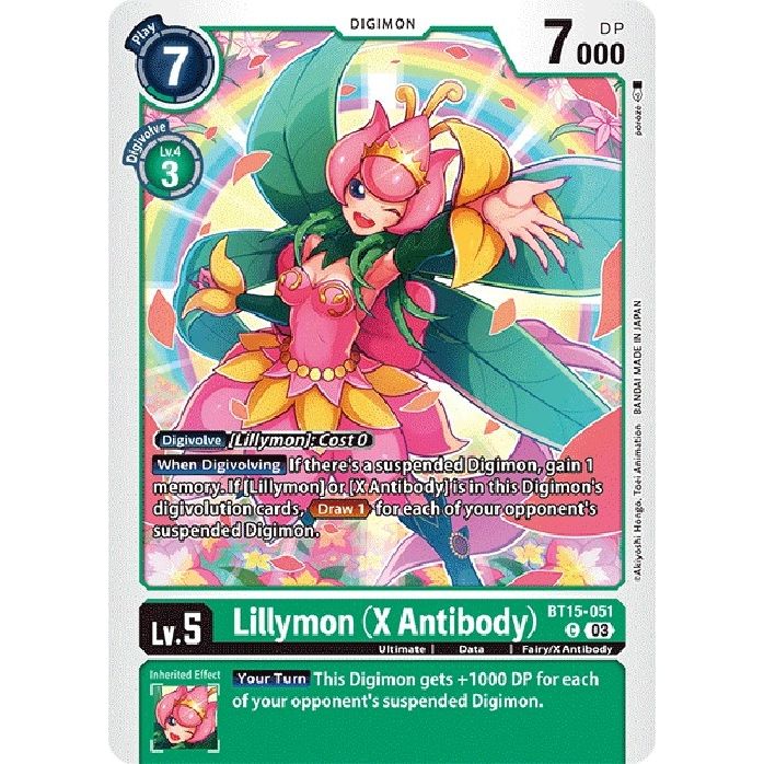 Image for Lillymon (X Antibody) (BT15-051 C) (BT15) - Digimon Card Game