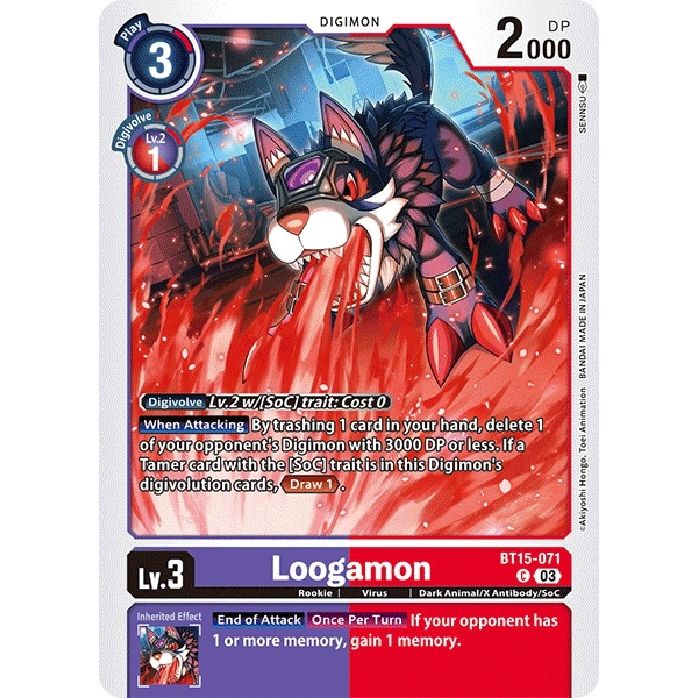 Image for Loogamon (BT15-071 C) (BT15) - Digimon Card Game