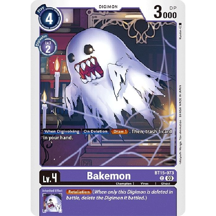 Image for Bakemon (BT15-073 C) (BT15) - Digimon Card Game