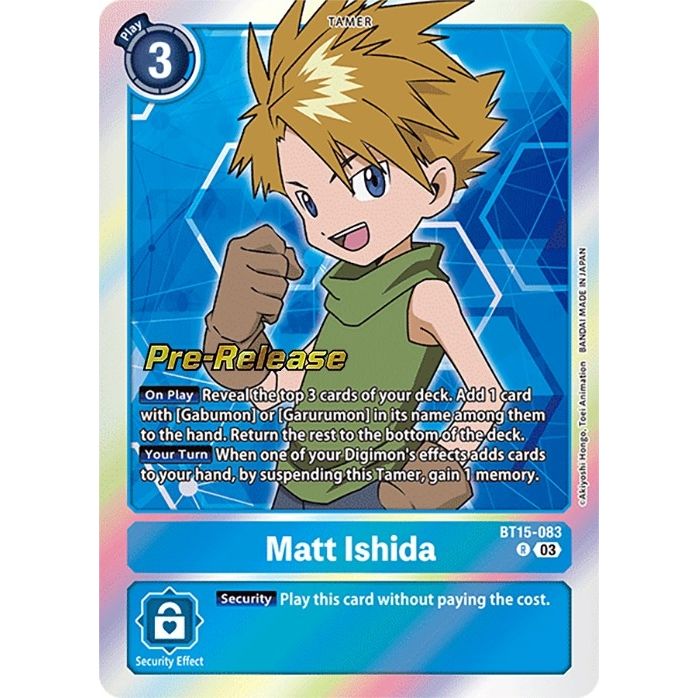 Image for Matt Ishida (BT15-083 R) (BT15_PR) - Digimon Card Game