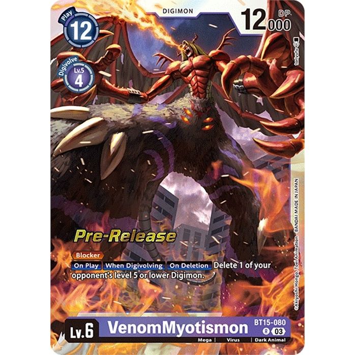 Image for VenomMyotismon (BT15-080 R) (BT15_PR) - Digimon Card Game