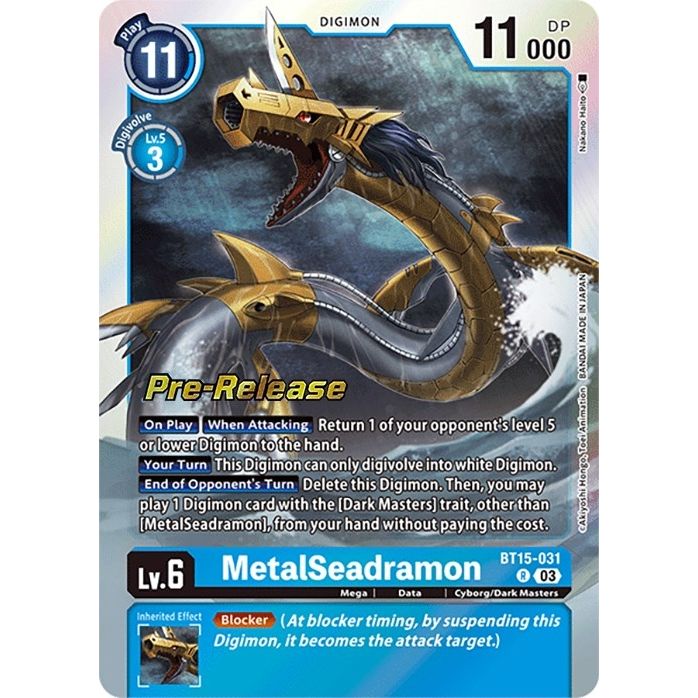 Image for MetalSeadramon (BT15-031 R) (BT15_PR) - Digimon Card Game
