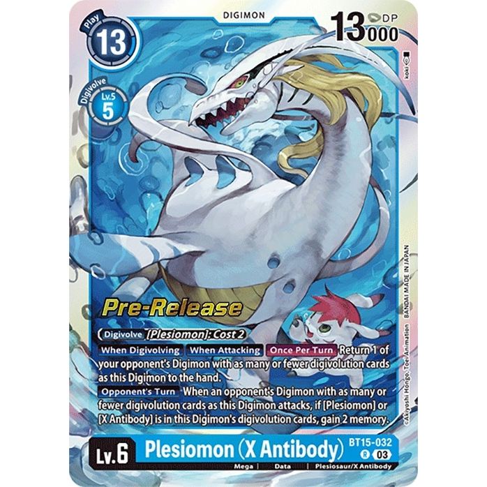Image for Plesiomon (X Antibody) (BT15-032 R) (BT15_PR) - Digimon Card Game