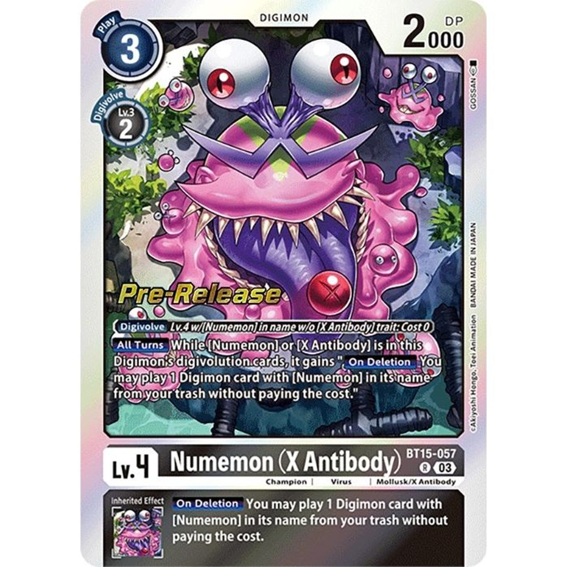 Image for Numemon (X Antibody) (BT15-057 R) (BT15_PR) - Digimon Card Game