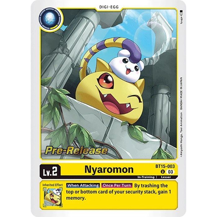 Image for Nyaromon (BT15-003 U) (BT15_PR) - Digimon Card Game