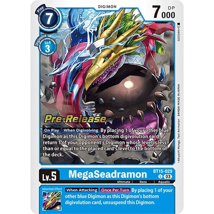 Image for MegaSeadramon (BT15-029 U) (BT15_PR) - Digimon Card Game