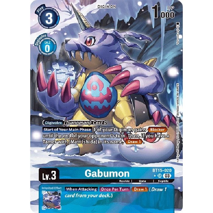 Image for Gabumon (Alternate Art) (BT15-020 SR) (BT15) - Digimon Card Game