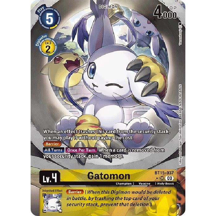 Image for Gatomon (Alternate Art) (BT15-037 SR) (BT15) - Digimon Card Game