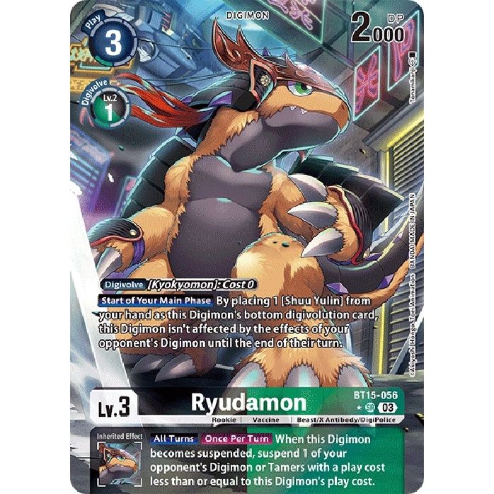 Image for Ryudamon (Alternate Art) (BT15-056 SR) (BT15) - Digimon Card Game