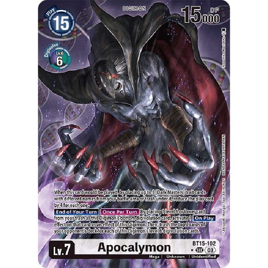 Image for Apocalymon (Alternate Art) (BT15-102 SEC) (BT15) - Digimon Card Game