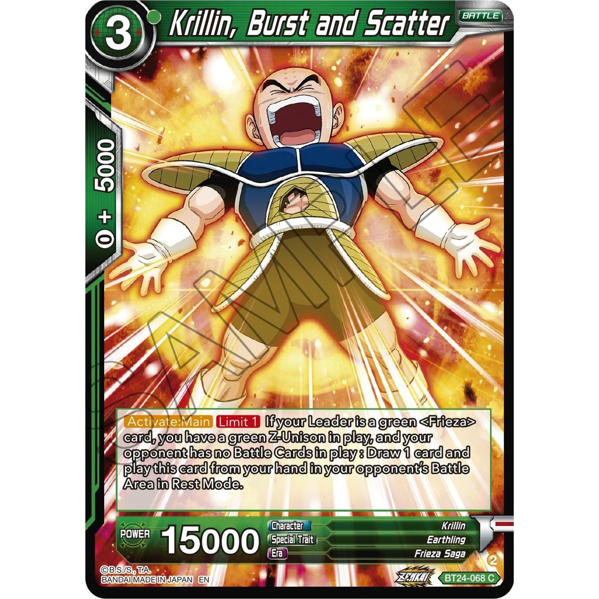 Image for Krillin, Burst and Scatter (BT24-068) (BT24) - Dragon Ball Super: Masters