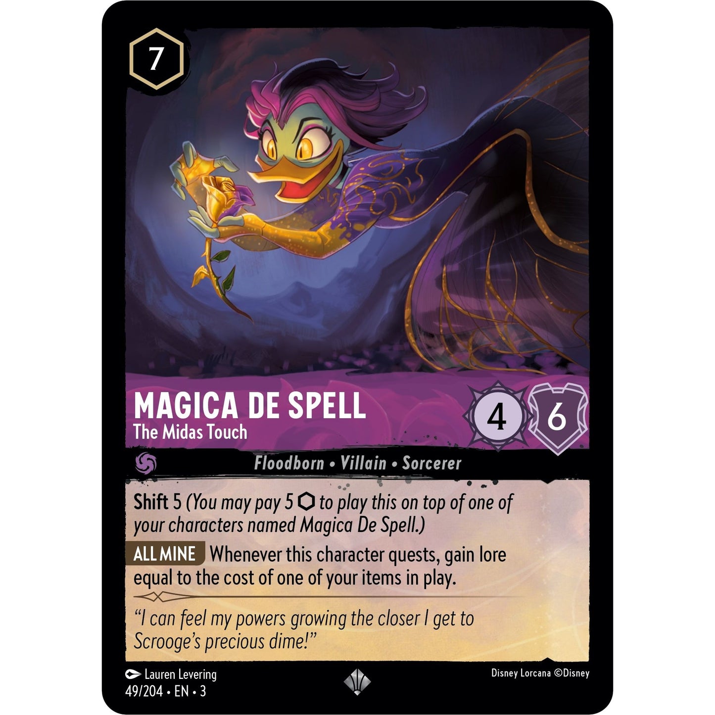 Image for Magica De Spell - The Midas Touch (49/204) (3) - Disney Lorcana