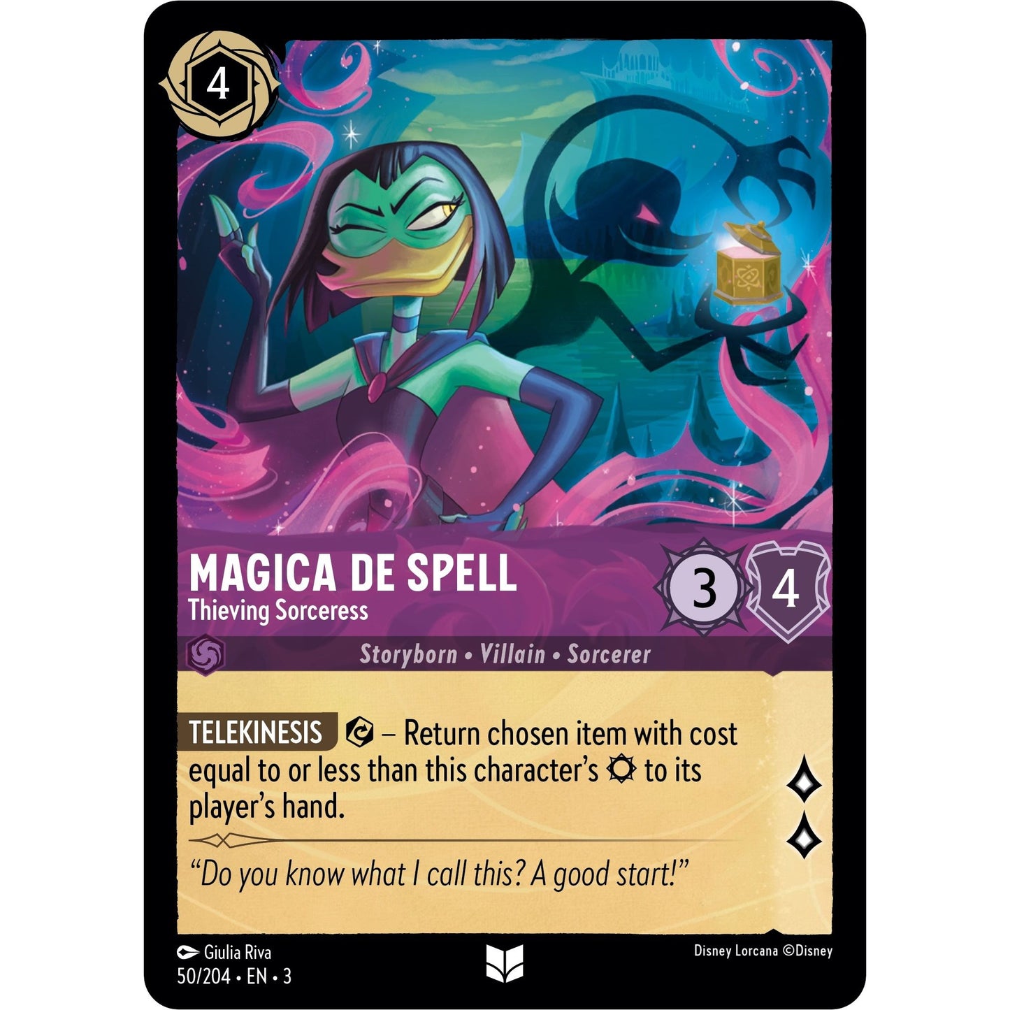 Image for Magica De Spell - Thieving Sorceress (50/204) (3) - Disney Lorcana