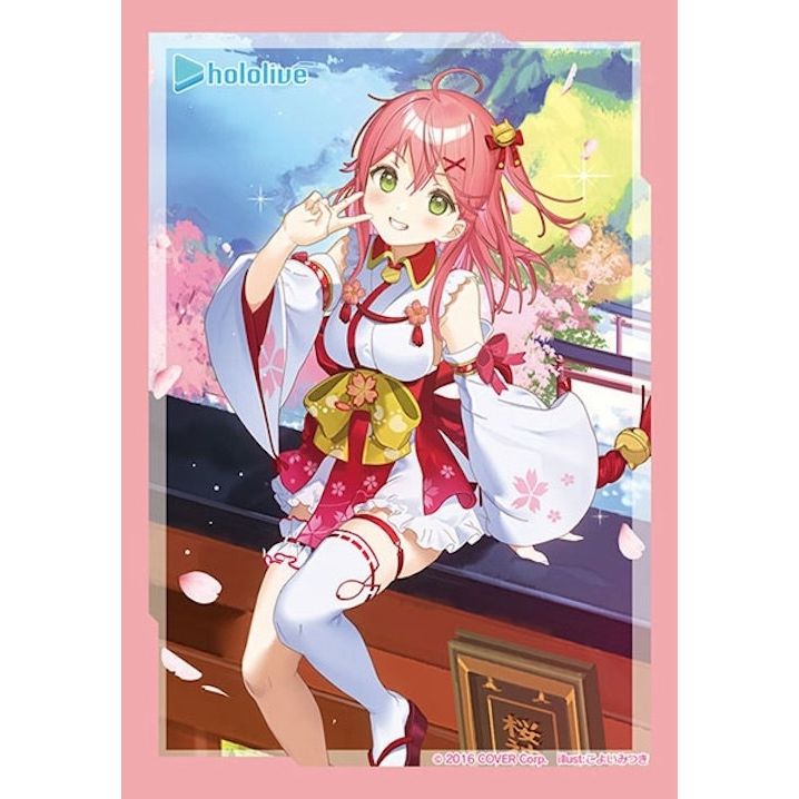 Image for Bushiroad Sleeve Collection Mini Vol.619 Hololive: Where Sakura Dance, Sakura Miko (70-Pack) - Card Sleeves