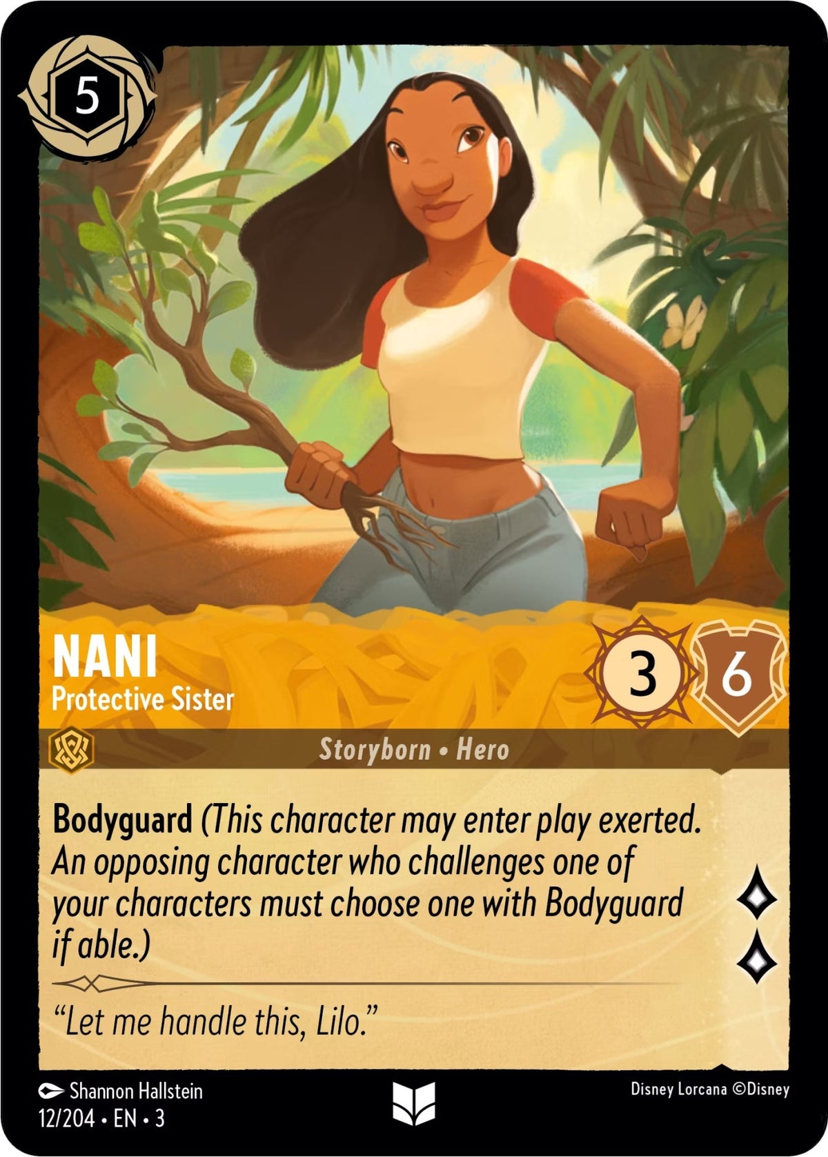 Image for Nani - Protective Sister (12/204) (3) - Disney Lorcana