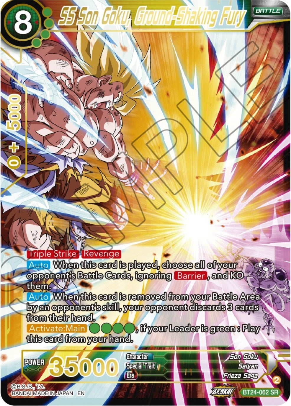 Image for SS Son Goku, Ground-Shaking Fury (BT24-062) (BT24) - Dragon Ball Super: Masters