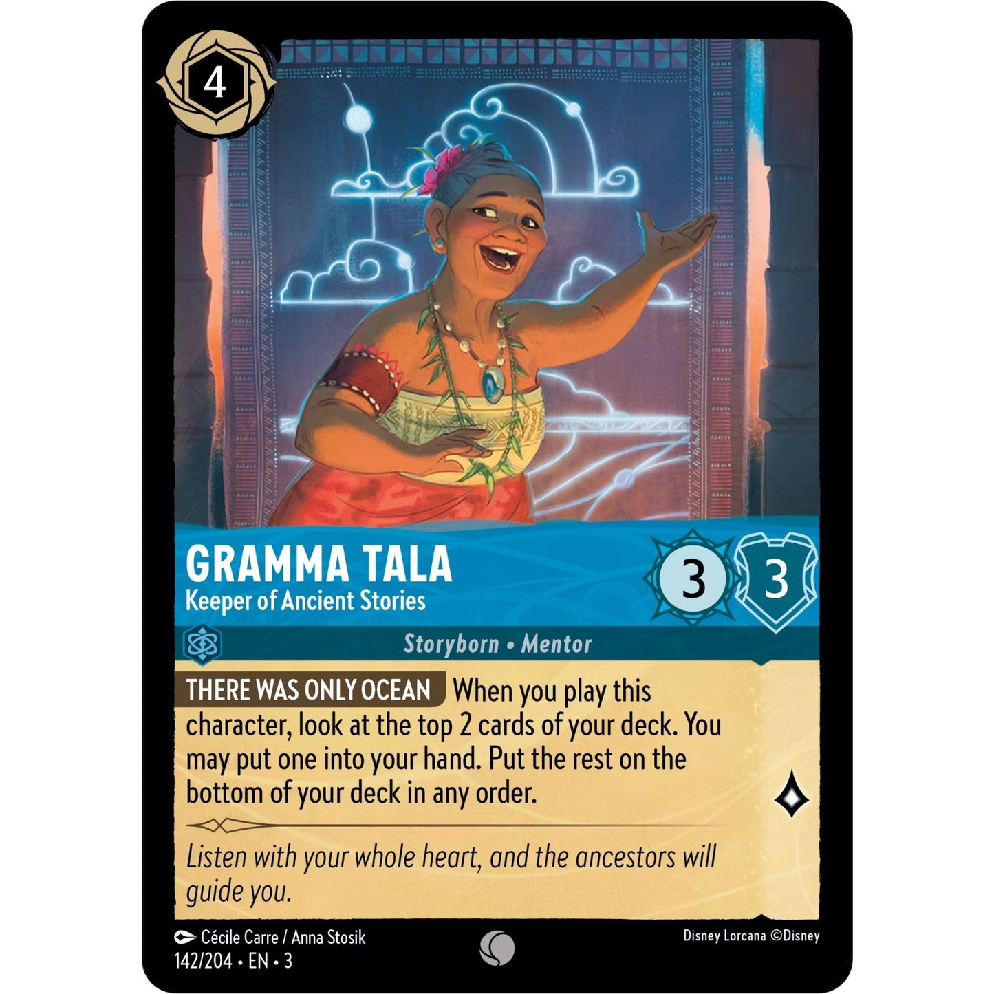 Image for Gramma Tala - Keeper of Ancient Stories (142/204) (3) - Disney Lorcana