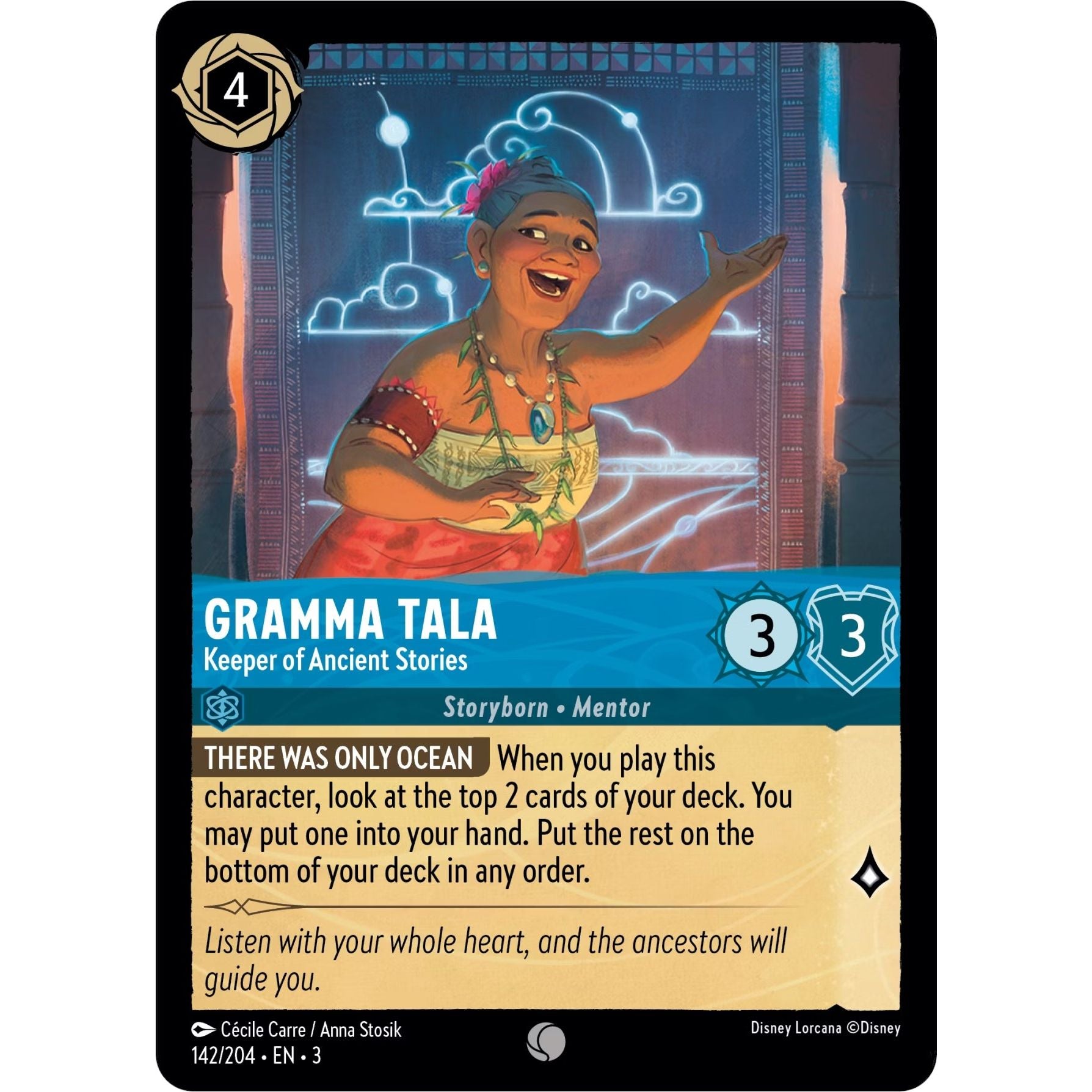 Image for Gramma Tala - Keeper of Ancient Stories (142/204) (3) - Disney Lorcana