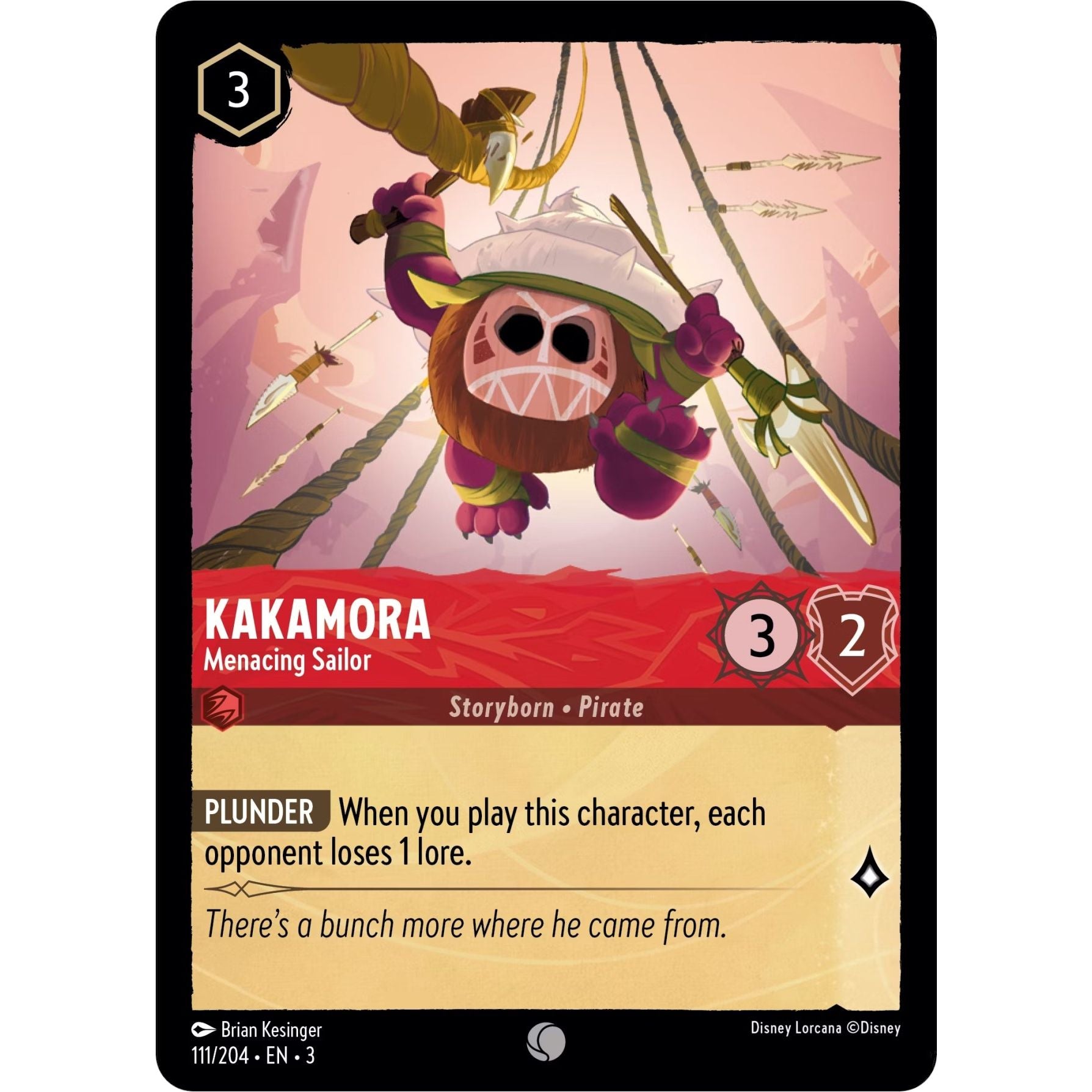 Image for Kakamora - Menacing Sailor (111/204) (3) - Disney Lorcana