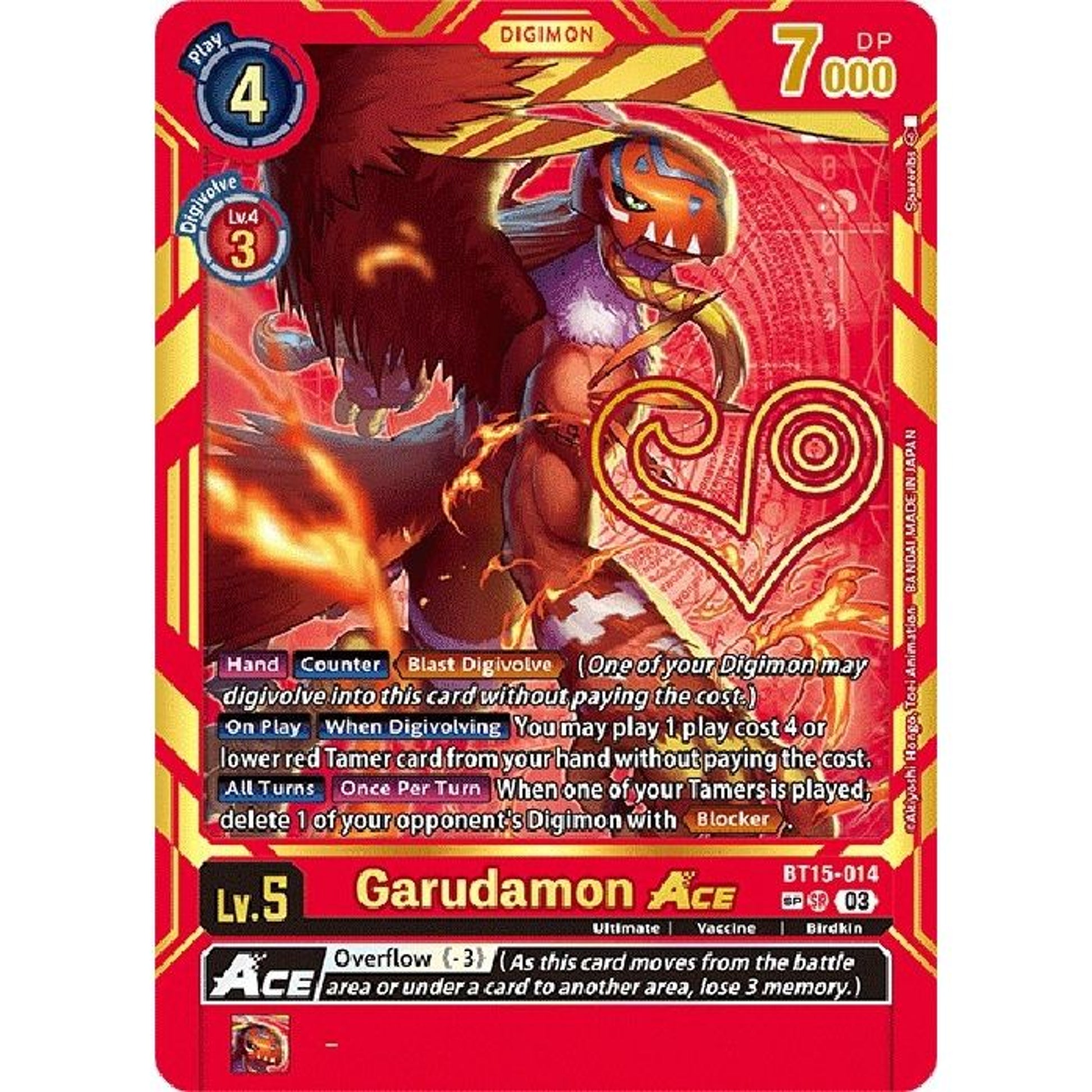 Image for Garudamon ACE (Special Rare) (BT15-014 SP) (BT15) - Digimon Card Game