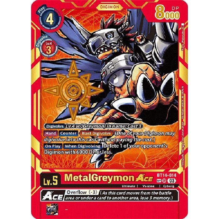 Image for MetalGreymon ACE (Special Rare) (BT14-014 SP) (BT15) - Digimon Card Game