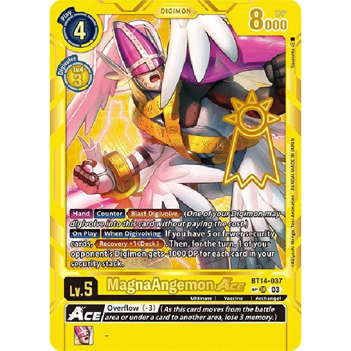 Image for MagnaAngemon ACE (Special Rare) (BT14-037 SP) (BT15) - Digimon Card Game