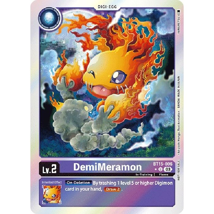 Image for DemiMeramon (Exceed Apocalypse Box Promotion Pack) (BT15-006 U) (BT15) - Digimon Card Game
