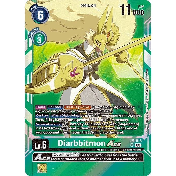 Image for Diarbbitmon ACE (English Exclusive) (LM-013 SR) (BT15) - Digimon Card Game