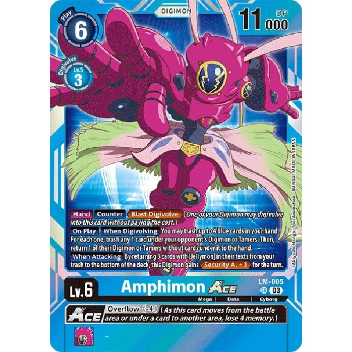 Image for Amphimon ACE (English Exclusive) (LM-005 SR) (BT15) - Digimon Card Game