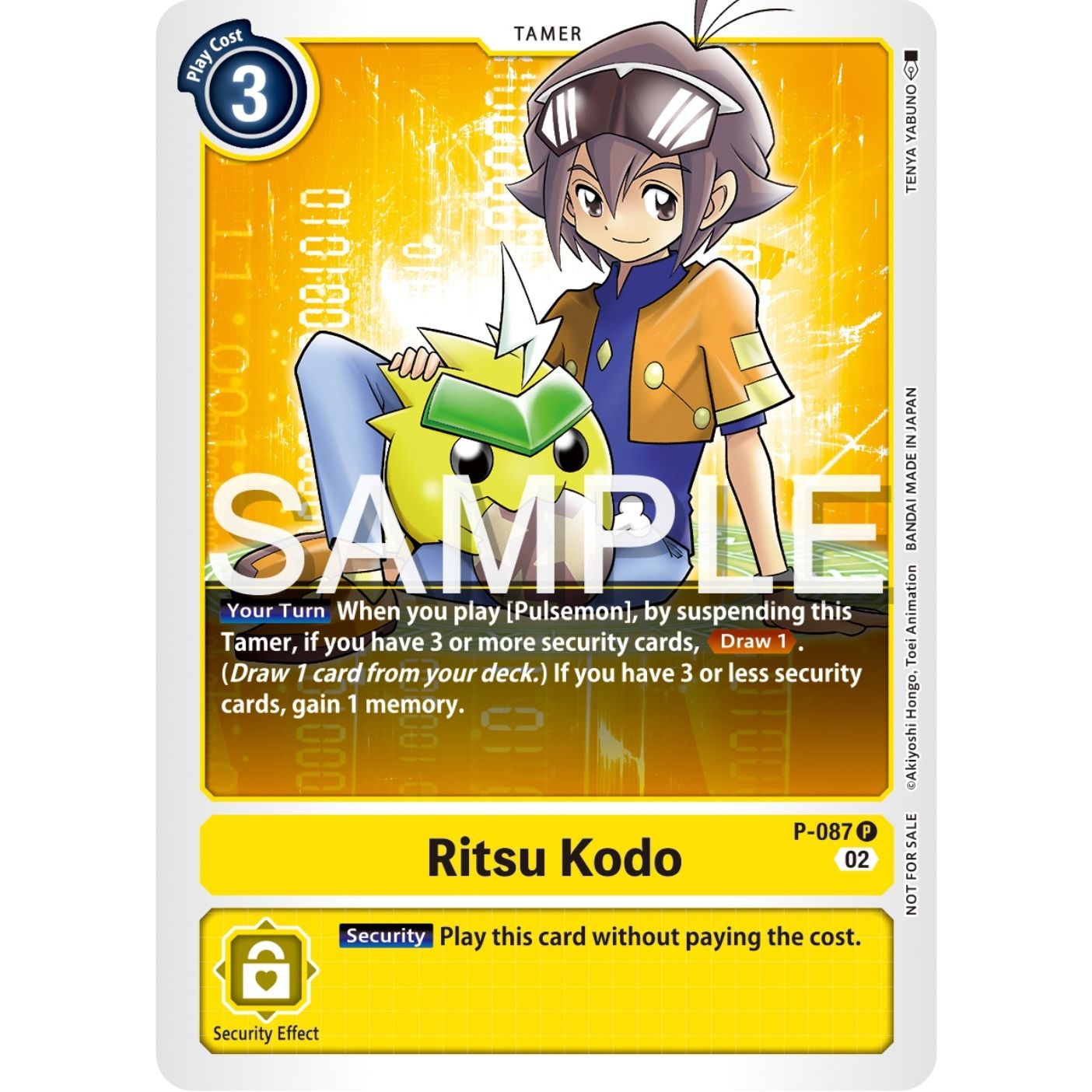 Image for Ritsu Kodo - P-087 (Exceed Apocalypse Pre-Release) (P-087 P) (D-PR) - Digimon Card Game