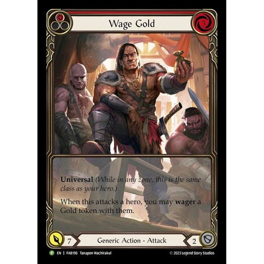 Image for Wage Gold (Red) - FAB196 (FAB196) (PR) - Flesh and Blood TCG